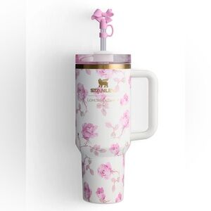Love Shack Fancy Stanley | 40oz | Ribbon Rosa